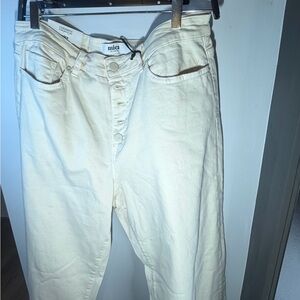 Mica Women's Cream Flare Jeans
